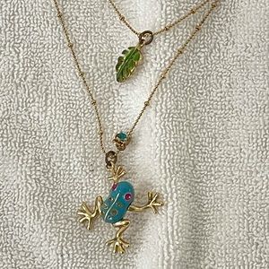 Betsy Johnson Frog Necklace